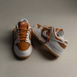 Nike: Белые кроссовки  Dunk Low