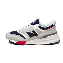New Balance: Серые кроссовки 