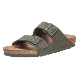 Birkenstock: Зелёные сабо 