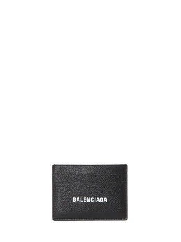 Balenciaga: Чёрный картхолдер  Cash