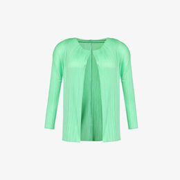 Pleats Please Issey Miyake: Зелёный кардиган