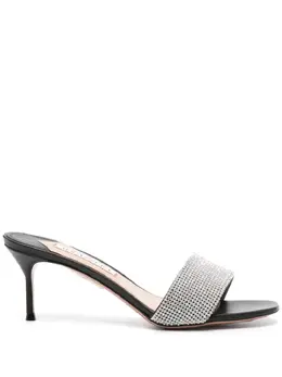 Aquazzura: Чёрные сандалии 