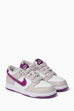 Nike: Белые кроссовки Dunk Low