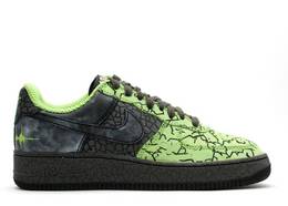 Nike: Зелёные кроссовки Air Force 1