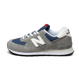 New Balance: Серые кроссовки 