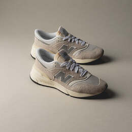 New Balance: Синие кроссовки 