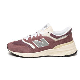 New Balance: Бордовые кроссовки 