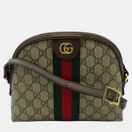 Gucci: Коричневая сумка через плечо GG Supreme