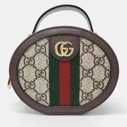 Gucci: Бежевая сумка  Ophidia