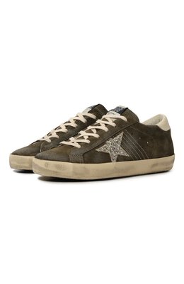 Golden Goose Deluxe Brand: Кеды  Super Star цвета хаки