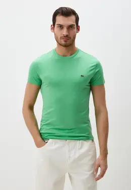 Lacoste: Зелёная футболка 