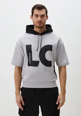 Lacoste: Серая толстовка 