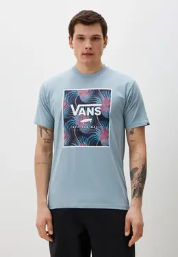 Vans: Голубая футболка 