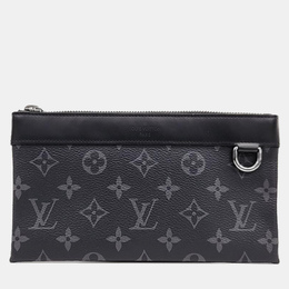 Louis Vuitton: Чёрная сумка  Pochette