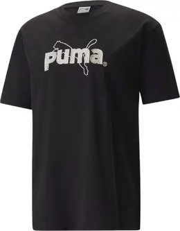 PUMA: Чёрная футболка 