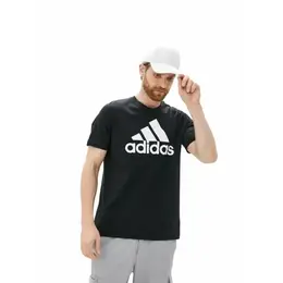 adidas: Чёрная футболка 