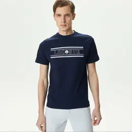 LACOSTE: Тёмная футболка 