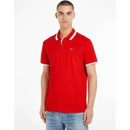 Tommy Jeans: Красное поло 