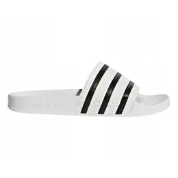 adidas Originals: Белые шлёпанцы 