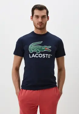 Lacoste: Синяя футболка 