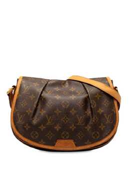 Louis Vuitton Pre-Owned: Коричневая сумка через плечо