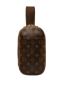 Louis Vuitton Pre-Owned: Коричневая сумка через плечо 