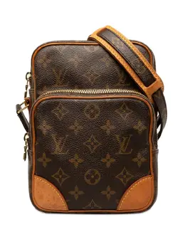 Louis Vuitton Pre-Owned: Коричневая сумка через плечо