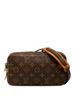 Louis Vuitton Pre-Owned: Коричневая сумка через плечо