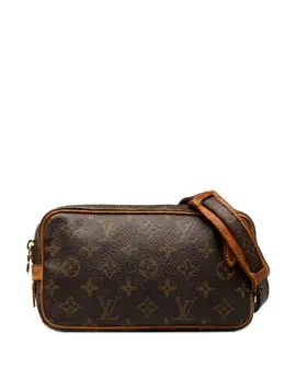 Louis Vuitton Pre-Owned: Коричневая сумка через плечо