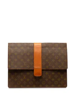 Louis Vuitton Pre-Owned: Коричневый портфель