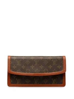 Louis Vuitton Pre-Owned: Коричневый клатч