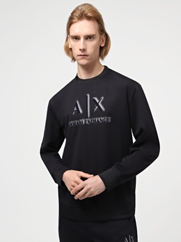 Armani Exchange: Тёмный свитшот 