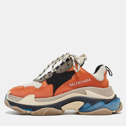 Balenciaga: Многоцветные кроссовки Triple S