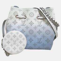 Louis Vuitton: Синяя сумка-шоппер 