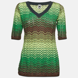 M Missoni: Зелёный топ 