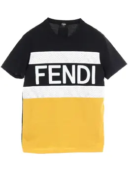 Fendi Pre-Owned: Футболка с принтом