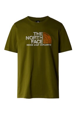 The North Face: Зелёная футболка