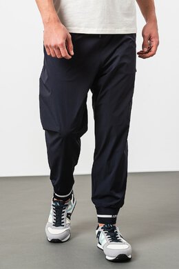 Armani Exchange: Синие брюки 