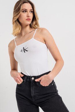 Calvin Klein Jeans: Белый боди 