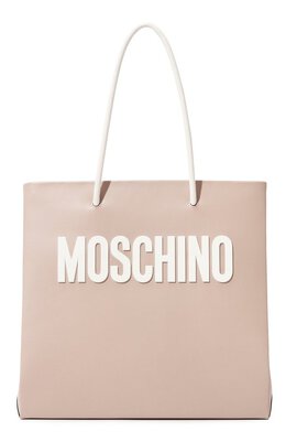 Moschino: Бежевая сумка 