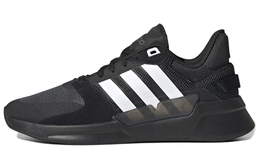 Adidas: Серые кроссовки 