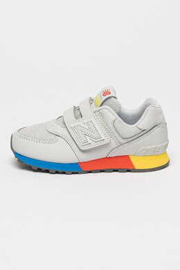 New Balance: Серые кроссовки  574