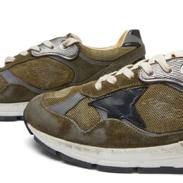 Golden Goose: Чёрные кроссовки  Running