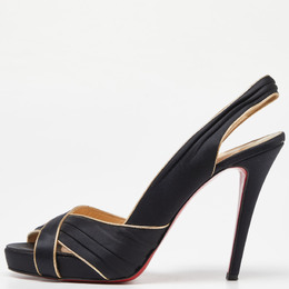 Christian Louboutin: Чёрные сандалии 