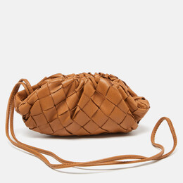 Bottega Veneta: Коричневая косметичка  Pouch