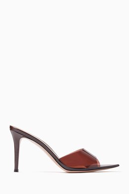 Gianvito Rossi: Прозрачные сабо Elle 85