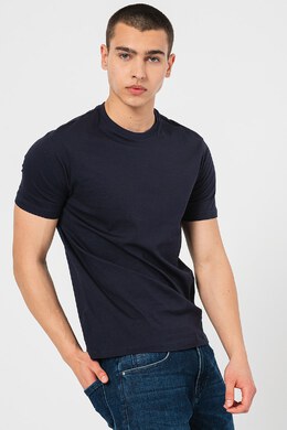 Armani Exchange: Синяя футболка 