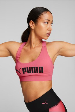 PUMA: Розовый бюстгальтер 