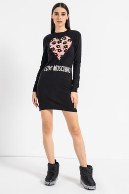 LOVE MOSCHINO: Чёрное платье