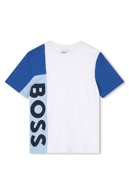 Boss Kidswear: Белая футболка 